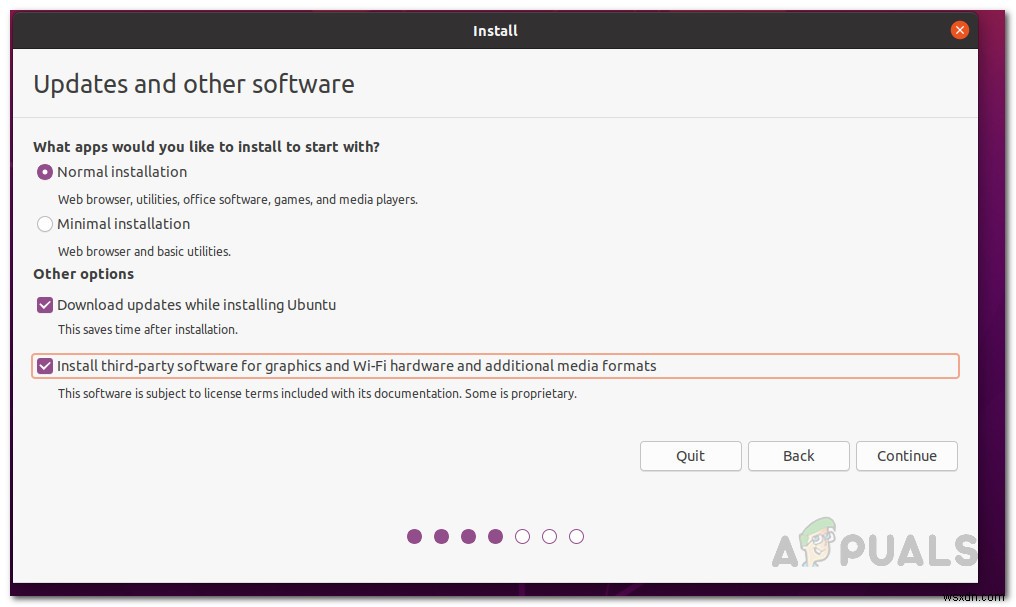 업데이트에서 멈춘 Ubuntu 20.04 설치 프로그램을 수정하는 방법 