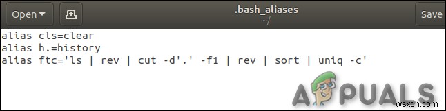 Linux에서 별칭 및 셸 함수를 만드는 방법은 무엇입니까? 