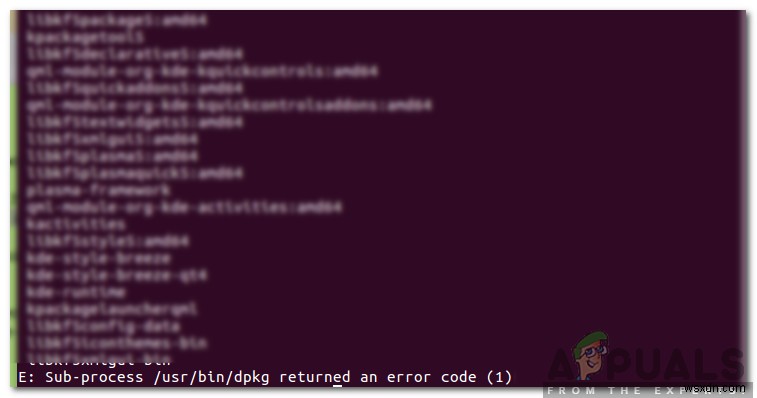 Ubuntu에서 Google Chrome을 제거하는 동안  하위 프로세스 /usr/bin/dpkg에서 오류 코드(1) 반환  오류를 수정하는 방법은 무엇입니까? 
