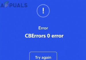 Coinbase에서  CbErrors 오류 0 을 수정하는 방법? 