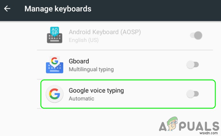 Android에서 Google 음성 입력 기능을 끄는 방법 
