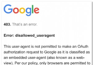 안드로이드·iOS 구글  오류: disallowed_useragent  원인과 해결 방법
