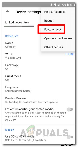 Chromecast 오류  문제가 발생했습니다 ? 다음 수정을 시도하십시오