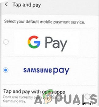 수정:Samsung Pay가 작동하지 않음 