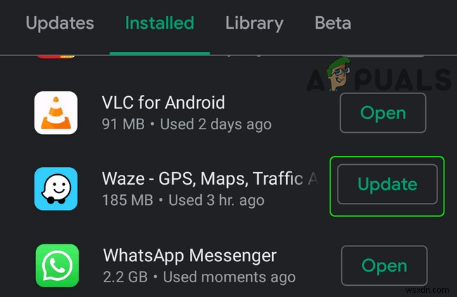 수정:Waze가 작동하지 않음 