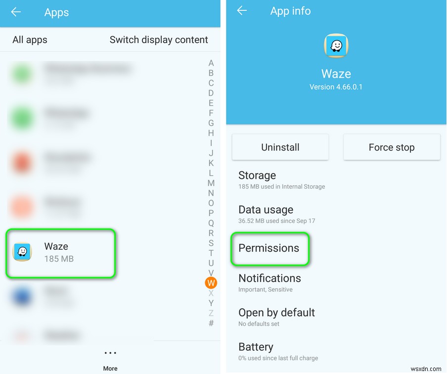 수정:Waze가 작동하지 않음 