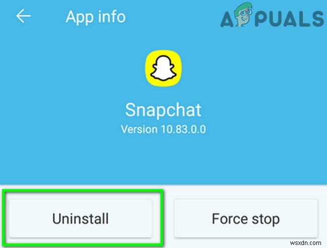 수정:Snapchat에서 보내기 실패 