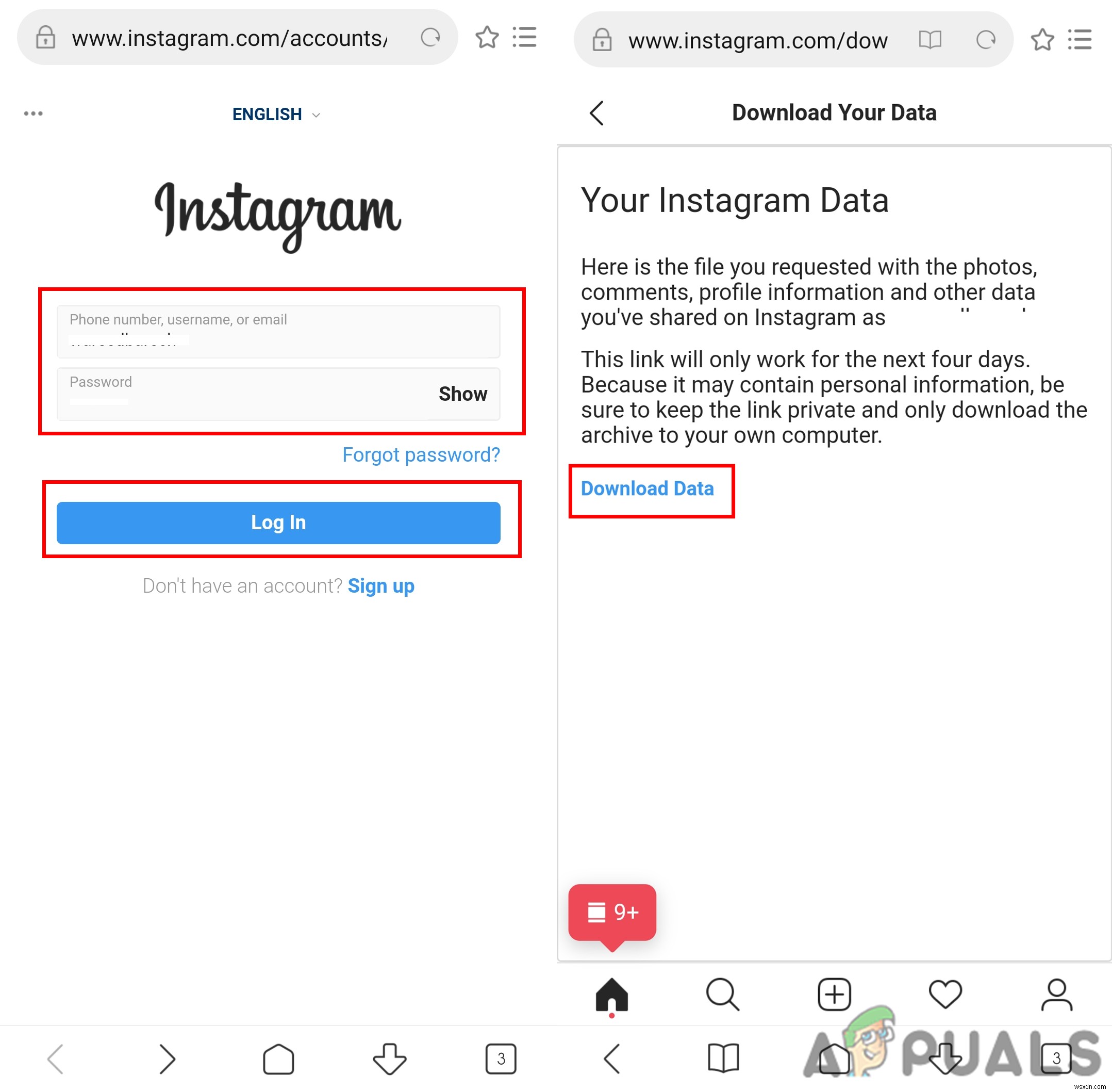 다운로드 데이터를 통해 삭제된 Instagram 메시지를 복구하는 방법
