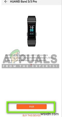 수정:Huawei Band 3 Pro가 전화에 연결할 수 없음 