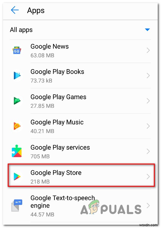 수정:Google Play 스토어 오류 905