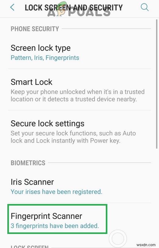 Fix:Galaxy S Phone에서 지문 센서가 작동하지 않음