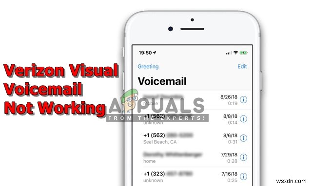 수정:Verizon Visual Voicemail이 작동하지 않음