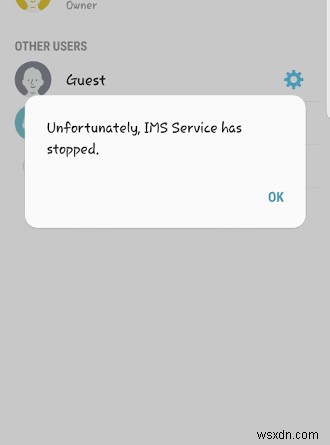수정:유감스럽게도 Android에서 IMS 서비스가 중지되었습니다.