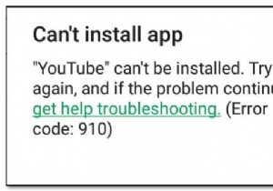 수정:Google Play  앱을 설치할 수 없음  오류 910 