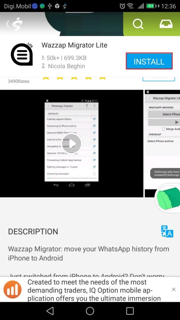 WhatsApp 채팅 기록을 iOS에서 Android로 이동하는 방법