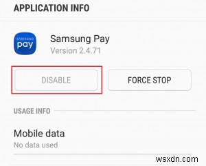 삼성 페이 앱 비활성화 또는 삭제 방법