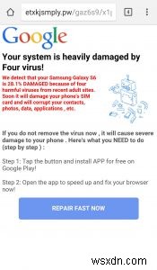 Fix:시스템이 4가지 바이러스에 의해 심하게 손상되었습니다.