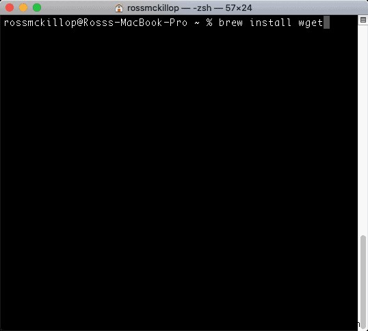 macOS에 wget을 설치하는 방법 