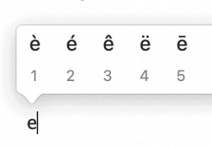 Mac에서 프랑스어 문자(é, è, ê)를 입력하는 방법