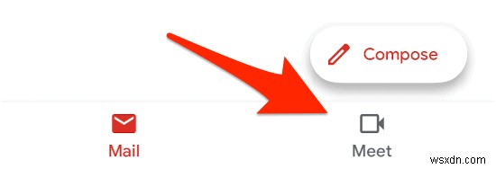 iPhone Gmail 앱에서 Meet 탭을 제거하는 방법