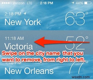 iPhone 및 iPad용 날씨 앱에서 도시를 제거하는 방법