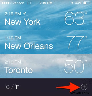 iPhone 및 iPad용 날씨 앱에서 도시를 제거하는 방법