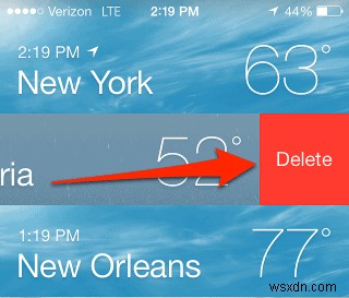 iPhone 및 iPad용 날씨 앱에서 도시를 제거하는 방법