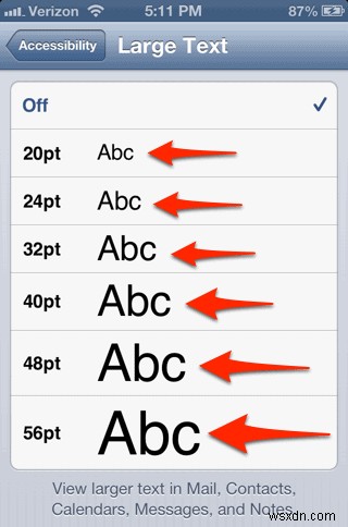 iPhone 또는 iPad에서 글꼴 크기를 늘리는 방법