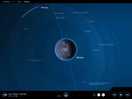 iPad의 음악을 놀랍도록 재미있는 공상 과학 세계의 무료 행성 앱으로 바꾸십시오