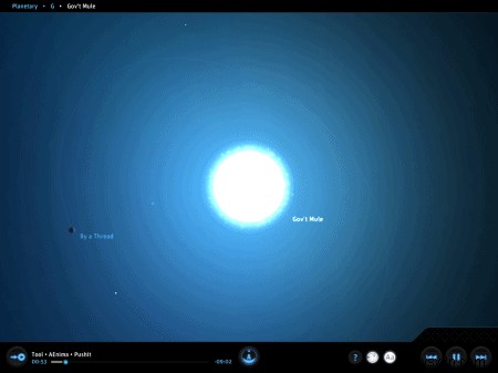 iPad의 음악을 놀랍도록 재미있는 공상 과학 세계의 무료 행성 앱으로 바꾸십시오