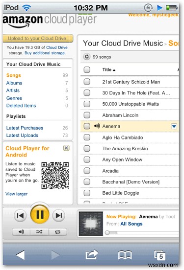 Amazon Cloud Player를 통해 iPhone에서 MP3를 재생하는 방법