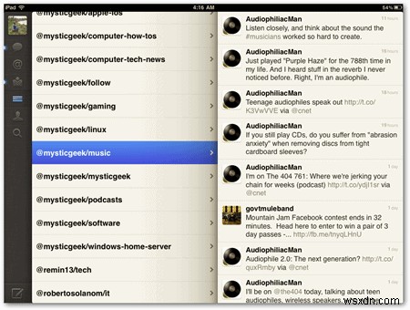 iPad를 위한 5가지 훌륭한 Twitter 앱