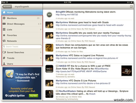iPad를 위한 5가지 훌륭한 Twitter 앱