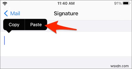 iPhone 또는 iPad에서 이메일에 대한 사용자 정의 HTML 서명 생성 