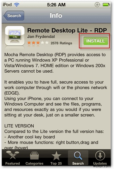 iPhone, iPad 또는 iPod Touch에서 Windows로 원격 데스크톱용 RDP Lite를 사용하는 방법 