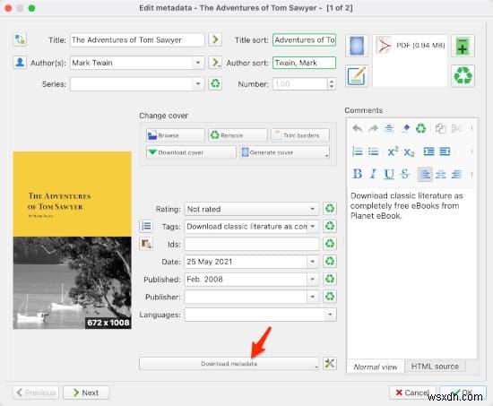 PDF 파일을 EPUB 파일로 변환하는 방법