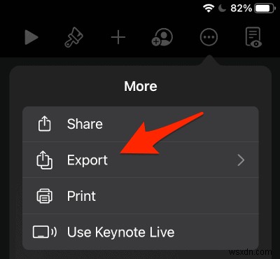 iPad용 Keynote 프레젠테이션을 Mac 또는 PC로 내보내는 방법