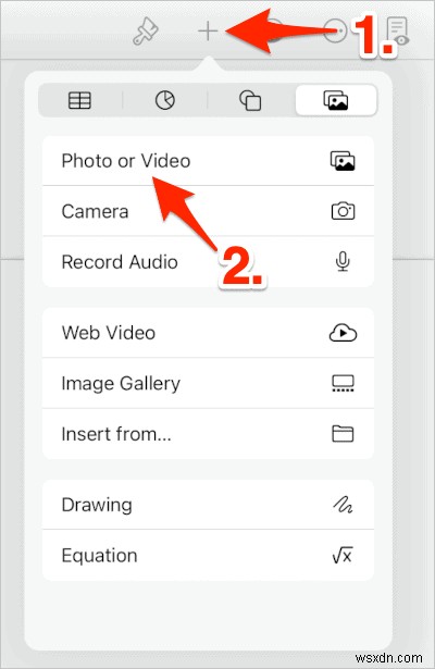 페이지 앱으로 문서에 이미지를 삽입하는 방법