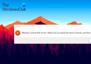 Windows에서 wt.exe를 찾을 수 없습니다. Windows 터미널이 열리지 않을 때 해결 방법