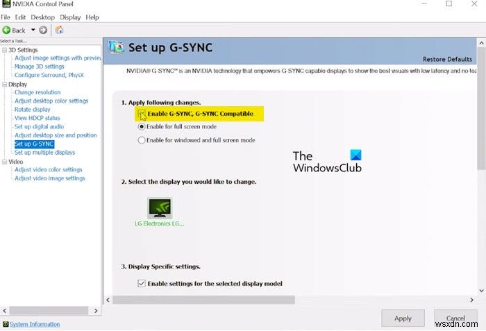 Windows FreeSync 모니터에서 G-Sync를 활성화하는 방법 