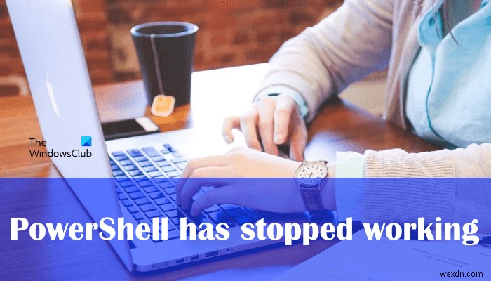 PowerShell이 ​​작동을 멈추고 열리지 않습니다 