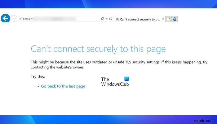 Microsoft Edge에서 이 페이지에 안전하게 연결할 수 없음 오류 수정 