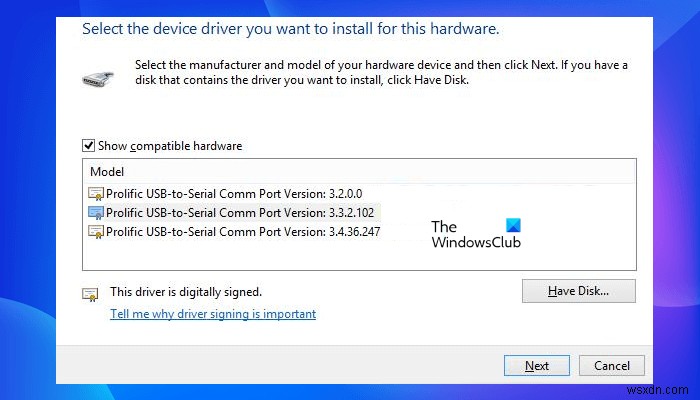 Windows 11에서 PL2303(Prolific) 드라이버를 설치하는 방법 