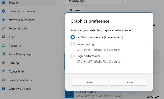 Windows 11에서 GPU를 사용하지 않는 게임 