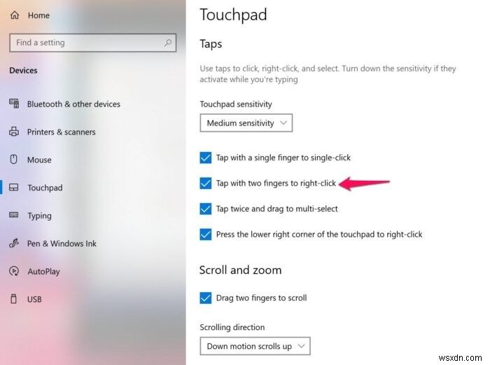 Windows 11/10에서 오른쪽 클릭을 위해 두 손가락 탭을 활성화하는 방법 