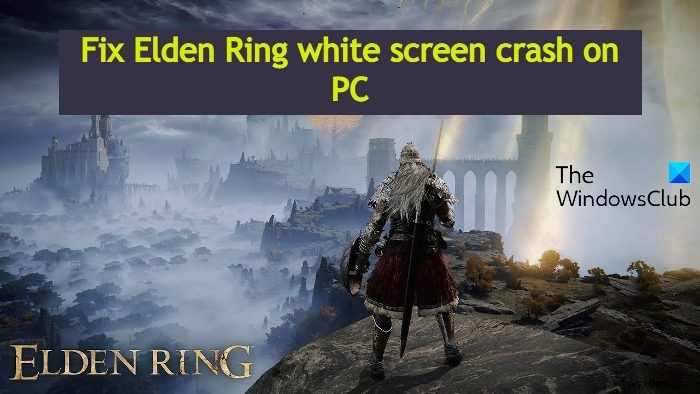 Windows PC에서 시작 시 Elden Ring 흰색 화면 충돌 수정 