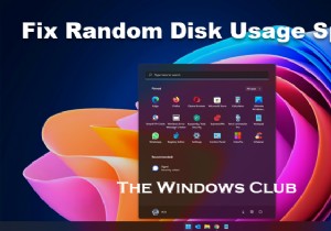 Windows 11/10의 임의 디스크 사용량 급증:원인 및 수정 사항 