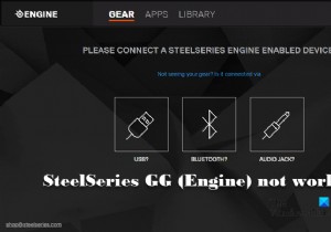 Windows PC에서 작동하지 않는 SteelSeries GG(엔진) 수정