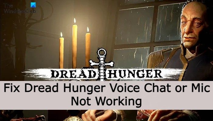 Dread Hunger 음성 채팅 또는 마이크가 작동하지 않는 문제 수정 