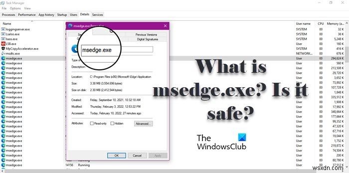 msedge.exe는 무엇입니까? 안전 해요? 높은 디스크 또는 CPU 사용량을 수정하려면 어떻게 합니까? 